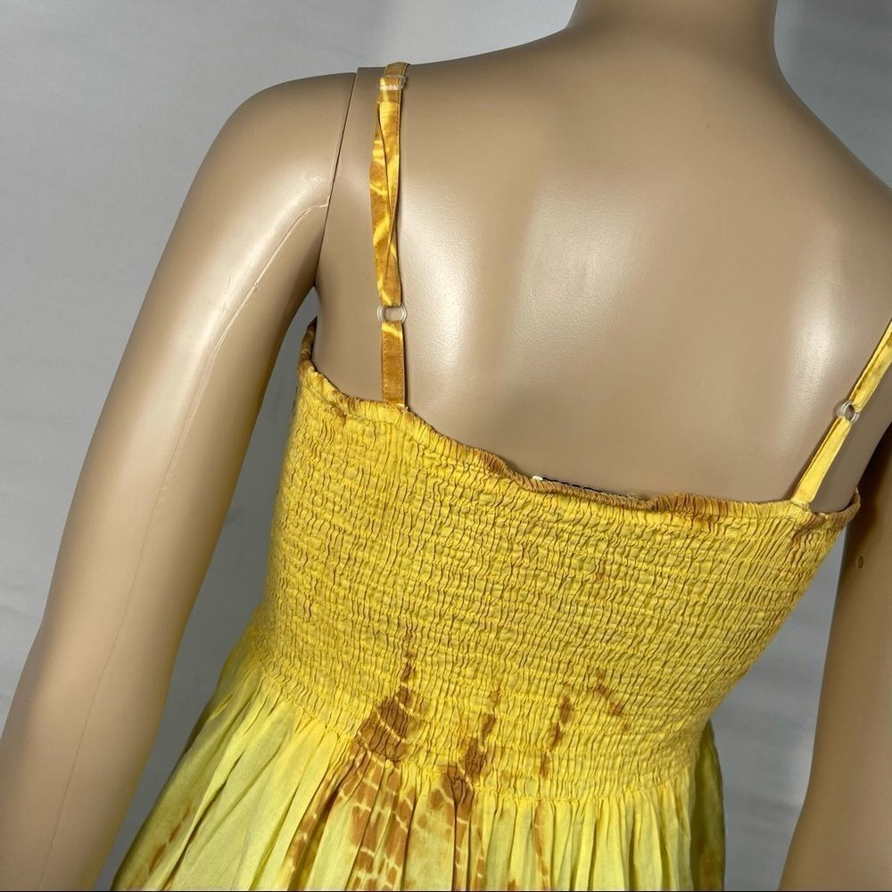 Just Crusing Vintage 1980's Yellow Summer Dress - Picture 10 of 12